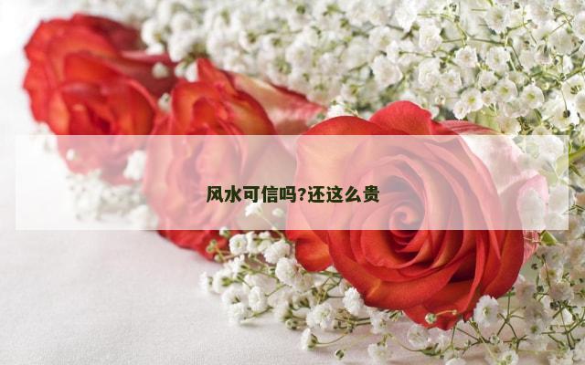 风水可信吗?还这么贵