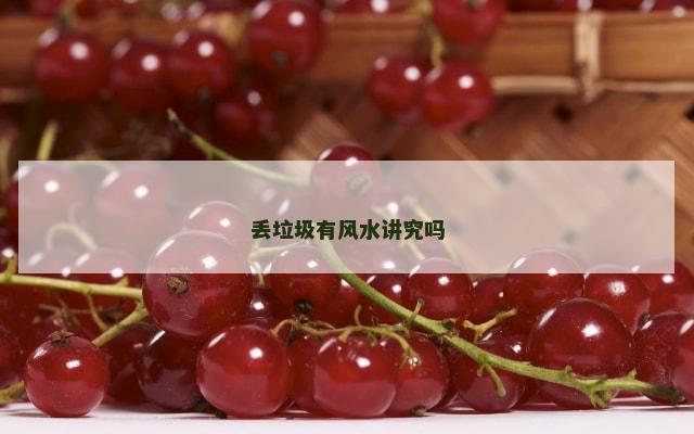 丢垃圾有风水讲究吗