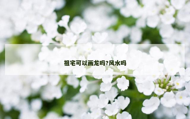 祖宅可以画龙吗?风水吗