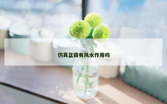 仿真盆栽有风水作用吗