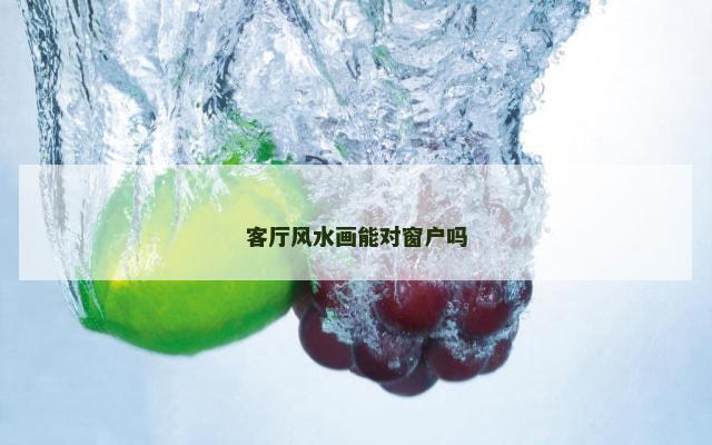 客厅风水画能对窗户吗