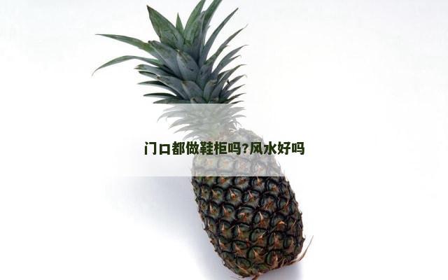 门口都做鞋柜吗?风水好吗