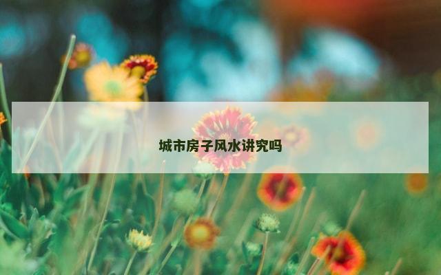 城市房子风水讲究吗