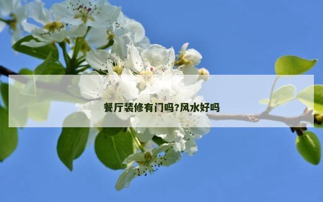 餐厅装修有门吗?风水好吗