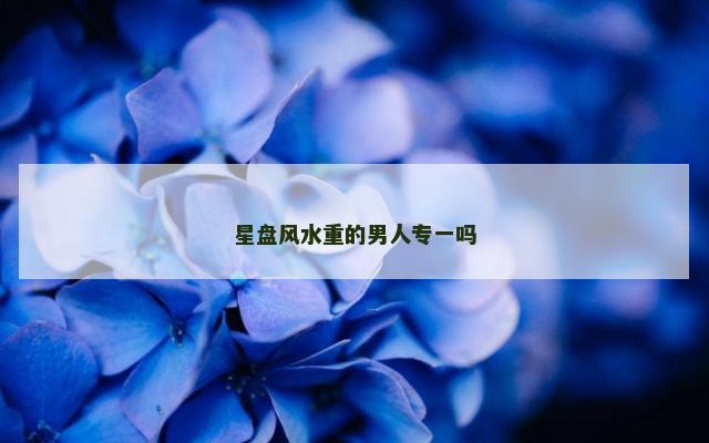 星盘风水重的男人专一吗