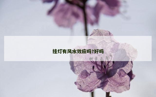 挂灯有风水效应吗?好吗