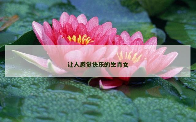 让人感觉快乐的生肖女