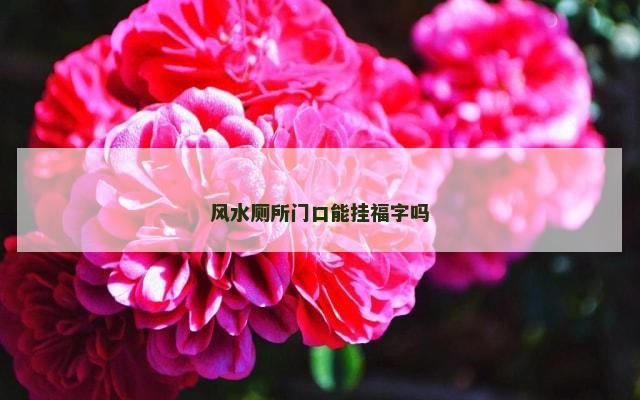 风水厕所门口能挂福字吗