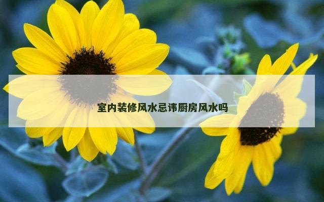 室内装修风水忌讳厨房风水吗