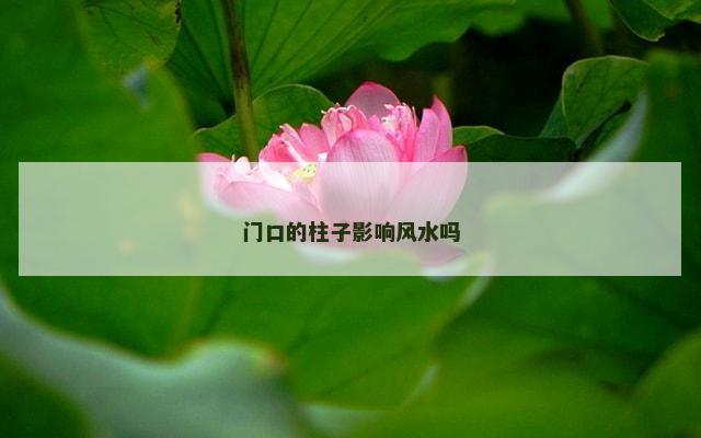 门口的柱子影响风水吗