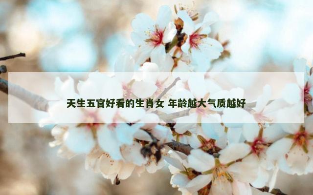 天生五官好看的生肖女 年龄越大气质越好