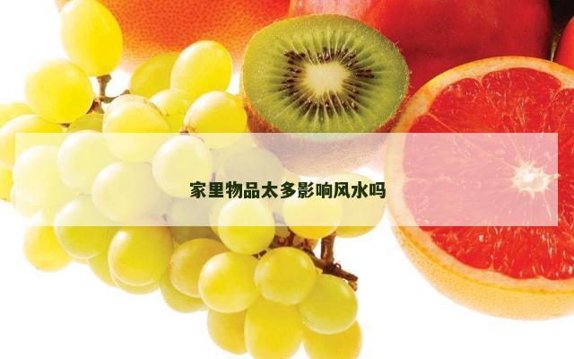 家里物品太多影响风水吗
