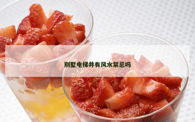 别墅电梯井有风水禁忌吗