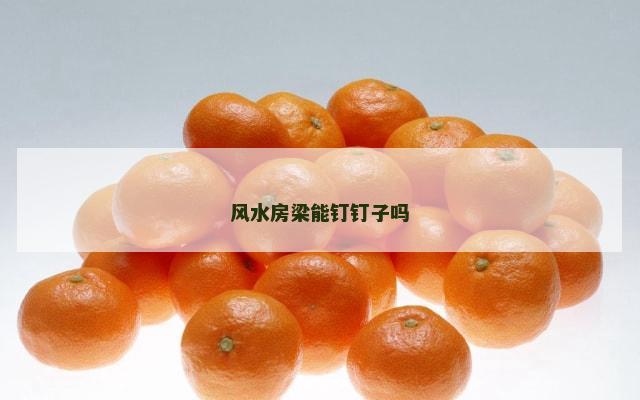 风水房梁能钉钉子吗