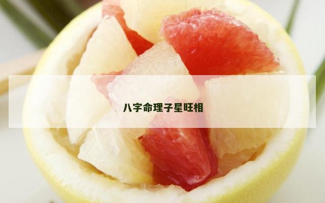 八字命理子星旺相