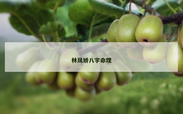 林凤娇八字命理
