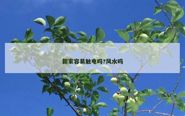新家容易触电吗?风水吗