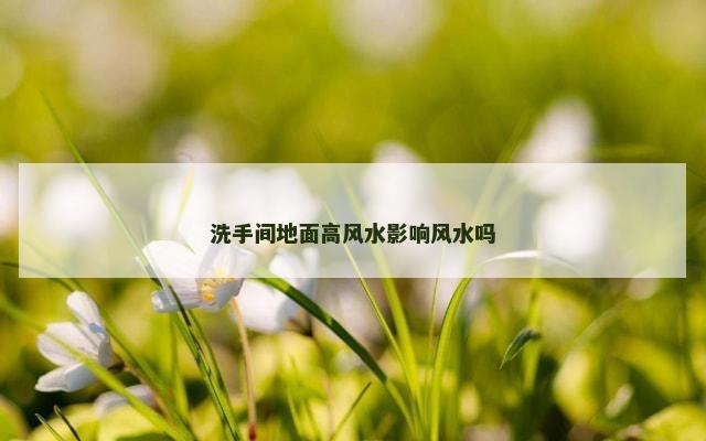 洗手间地面高风水影响风水吗