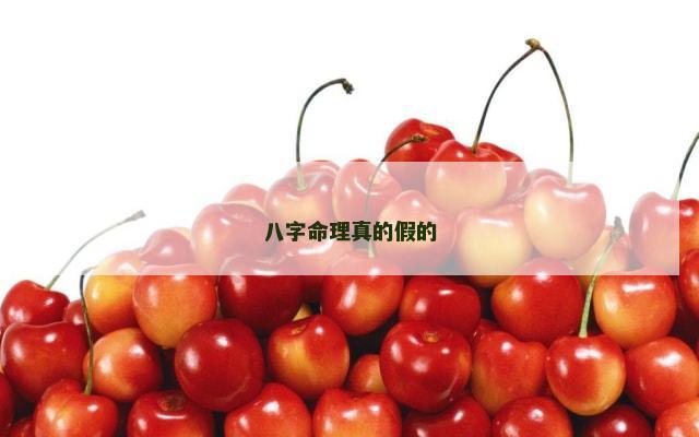 八字命理真的假的