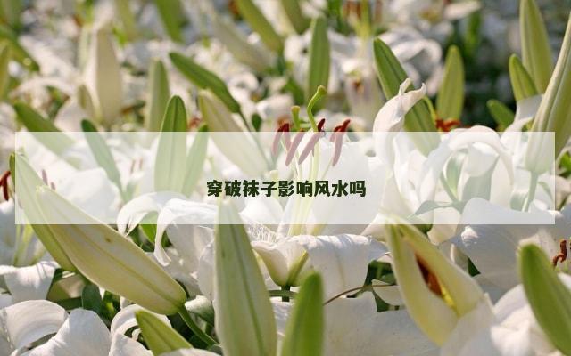 穿破袜子影响风水吗