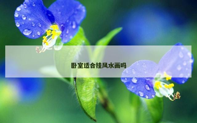 卧室适合挂风水画吗