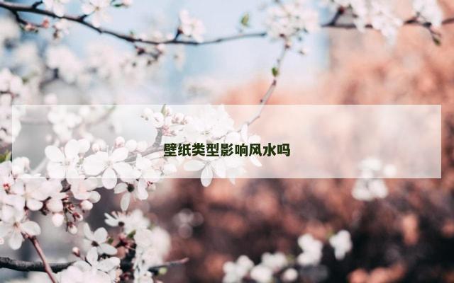 壁纸类型影响风水吗