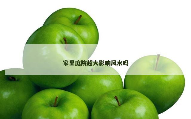 家里庭院超大影响风水吗