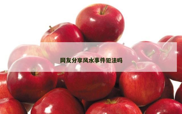 网友分享风水事件犯法吗