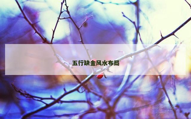 五行缺金风水布局
