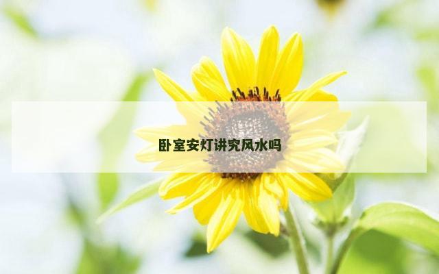 卧室安灯讲究风水吗