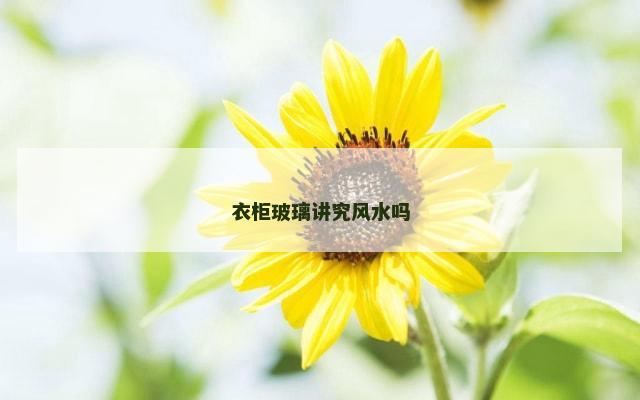 衣柜玻璃讲究风水吗