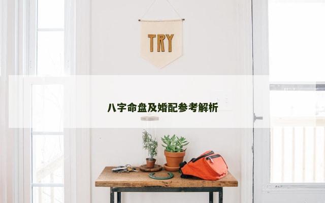 八字命盘及婚配参考解析