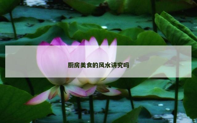 厨房美食的风水讲究吗