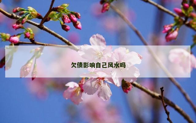 欠债影响自己风水吗