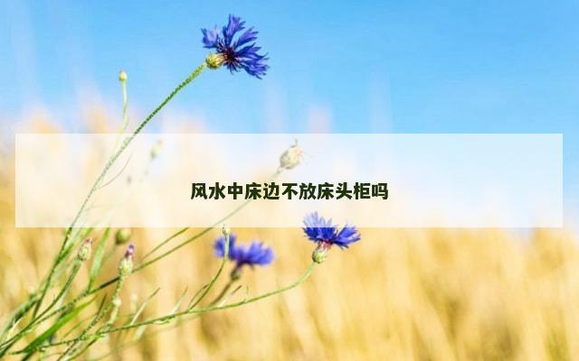 风水中床边不放床头柜吗