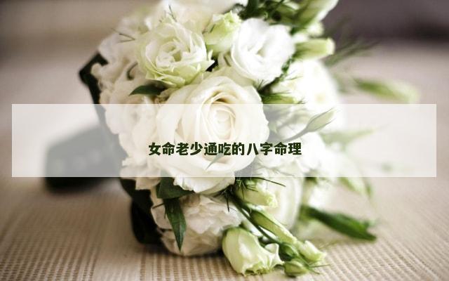 女命老少通吃的八字命理
