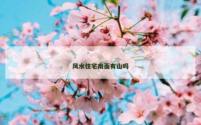 风水住宅南面有山吗
