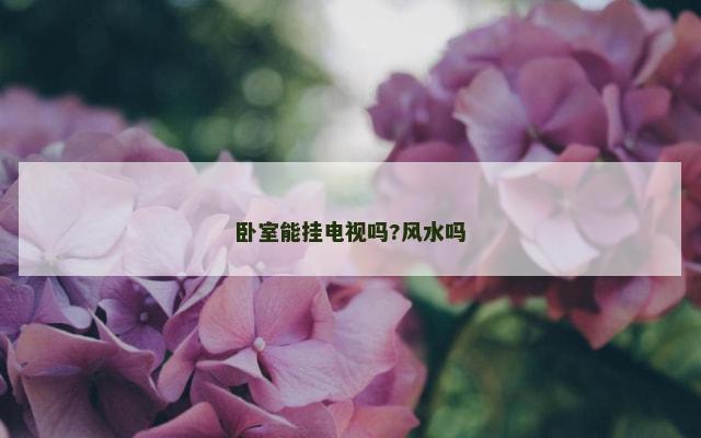 卧室能挂电视吗?风水吗