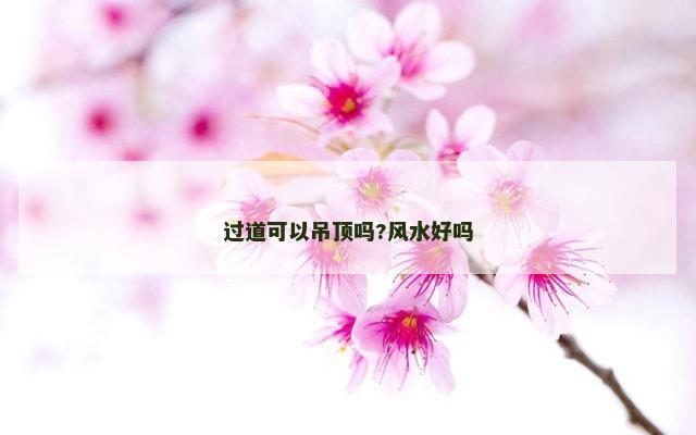 过道可以吊顶吗?风水好吗
